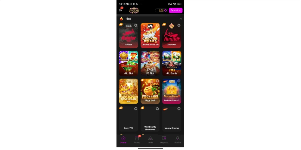 2v game homescreen image to show tjhe game login home