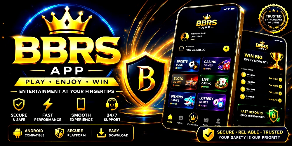 Illustration showing the BBRS app  banner on an Android smartphone with a clean user interface. The image represents an educational guide covering app features, installation, compatibility, and safety tips.