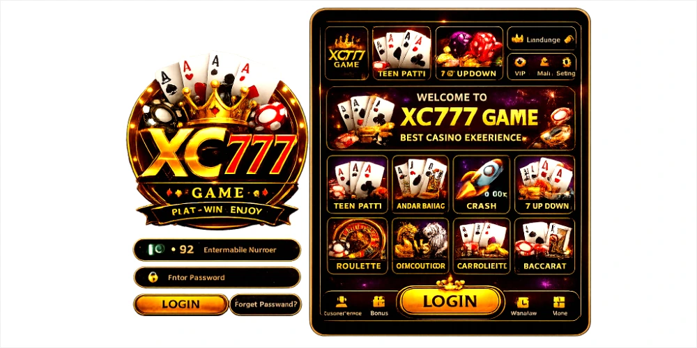 xc77 Game login screen image the image show the more games in one platform.